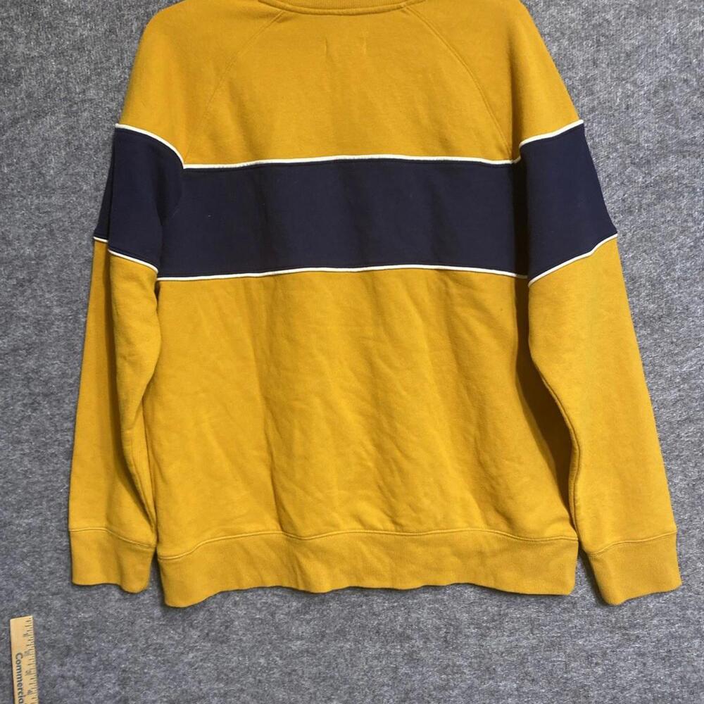 Goodfellow Sweater Mens XXL Yellow Blue Pullover Long Sleeve Crew Neck Adult - Picture 5 of 10